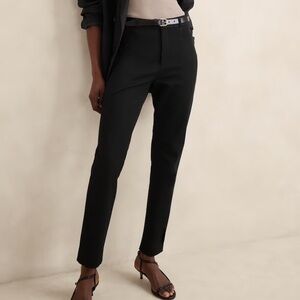 Banana Republic Factory Petite High Rise Sloan Pant Black